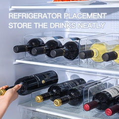 Clear Stackable Wine Bottle Organizer