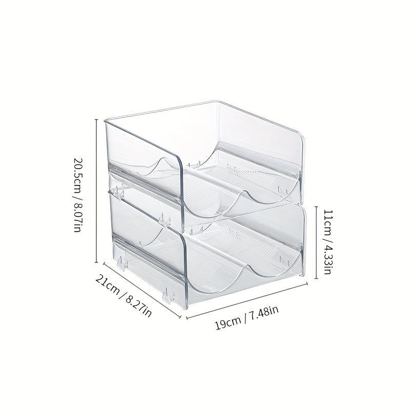 Clear Stackable Wine Bottle Organizer