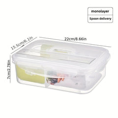 2pcs Japanese Lunch Box Fresh Keeping Microwavable Fruit Vegetable Pickle
