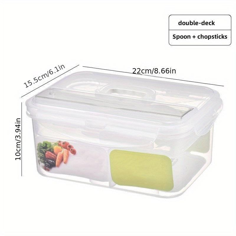 2pcs Japanese Lunch Box Fresh Keeping Microwavable Fruit Vegetable Pickle