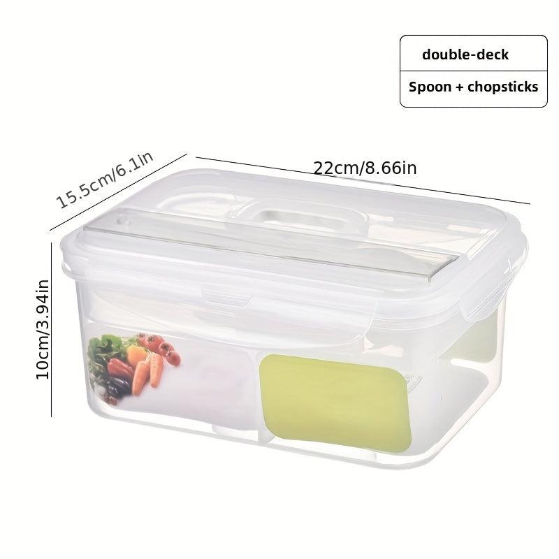 2pcs Japanese Lunch Box Fresh Keeping Microwavable Fruit Vegetable Pickle