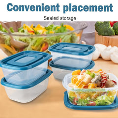 10pcs Plastic Food Storage Container Fridge Microwave Bento