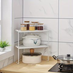Kitchen Corner Shelf Perforation Countertop Triangle Shelf