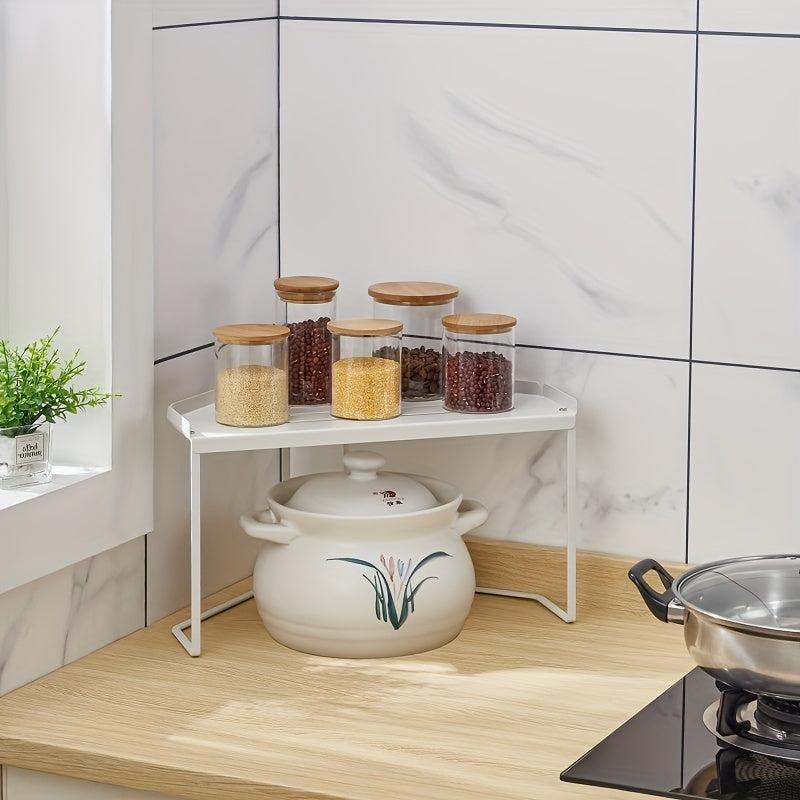 Kitchen Corner Shelf Perforation Countertop Triangle Shelf