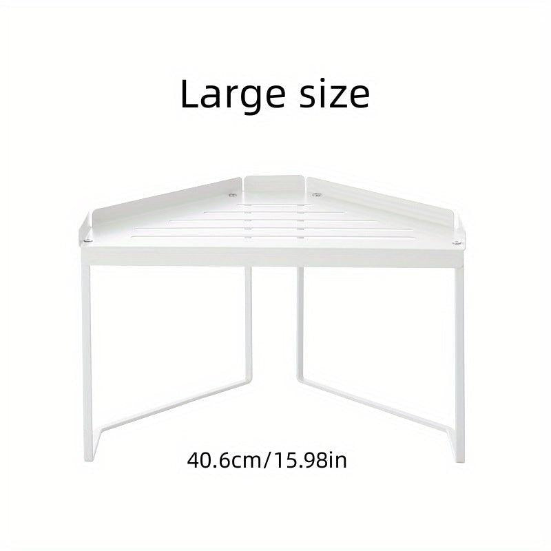 Kitchen Corner Shelf Perforation Countertop Triangle Shelf