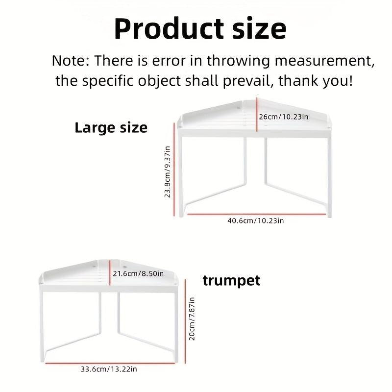 Kitchen Corner Shelf Perforation Countertop Triangle Shelf