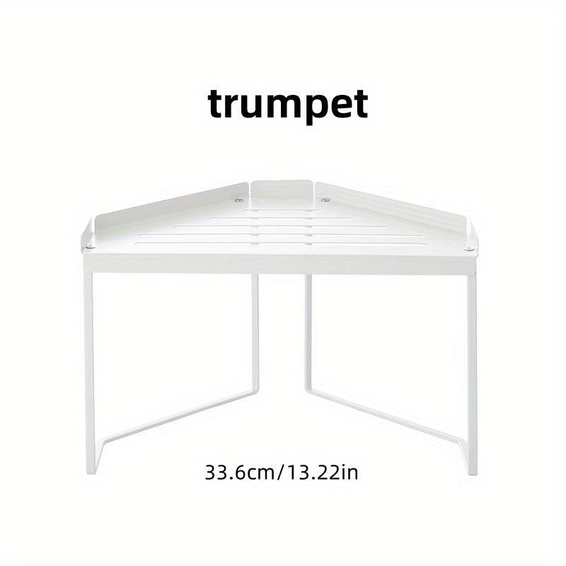 Kitchen Corner Shelf Perforation Countertop Triangle Shelf