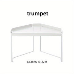 Kitchen Corner Shelf Perforation Countertop Triangle Shelf