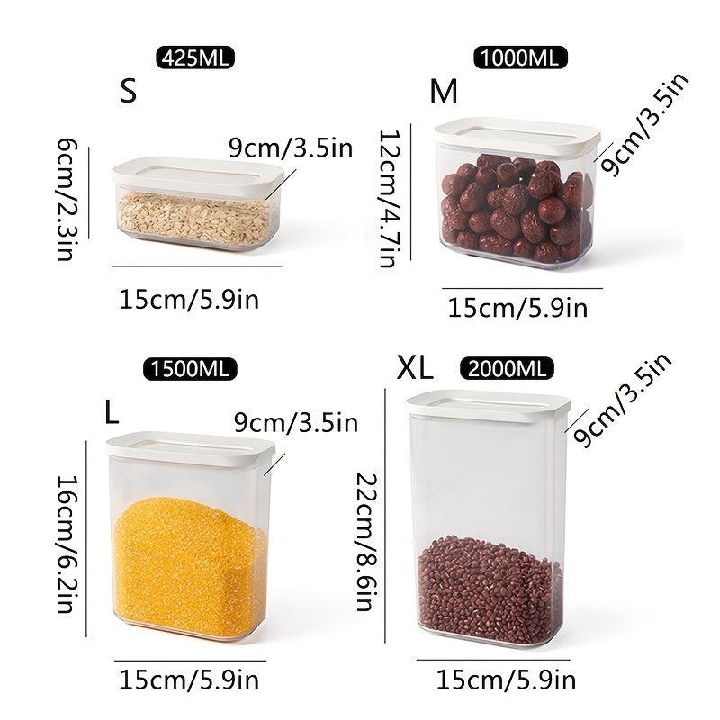 Clear Food Jar Grain Storage Can Sealed Food Storage Tank Kitchen Supplies