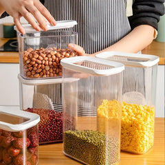 Clear Food Jar Grain Storage Can Sealed Food Storage Tank Kitchen Supplies