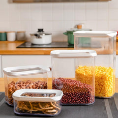 Clear Food Jar Grain Storage Can Sealed Food Storage Tank Kitchen Supplies