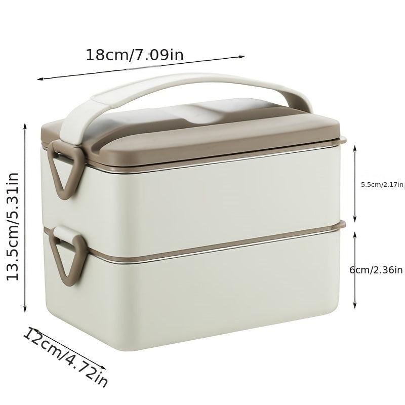 304 Stainless Steel Lunch Box 1-2 Layer Insulation Leakproof Food Container