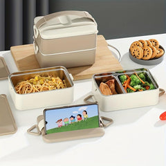 304 Stainless Steel Lunch Box 1-2 Layer Insulation Leakproof Food Container