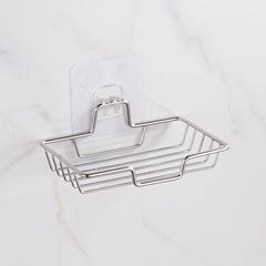 Stainless Steel Soap Rack Sink Sponge Holder Wall-mounted Drain Sink Caddy