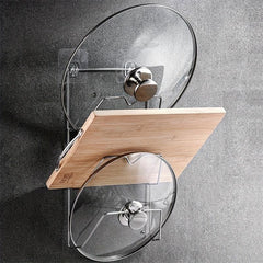 Stainless Steel Pot Cover Rack Wall Hanging Cutting Board Rack Kitchen Storage