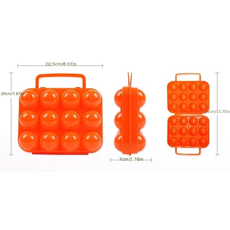 12 Grid Eggs Carrier Container Portable Plastic Eggs Container Eggs Holder
