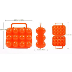 12 Grid Eggs Carrier Container Portable Plastic Eggs Container Eggs Holder