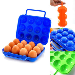 12 Grid Eggs Carrier Container Portable Plastic Eggs Container Eggs Holder