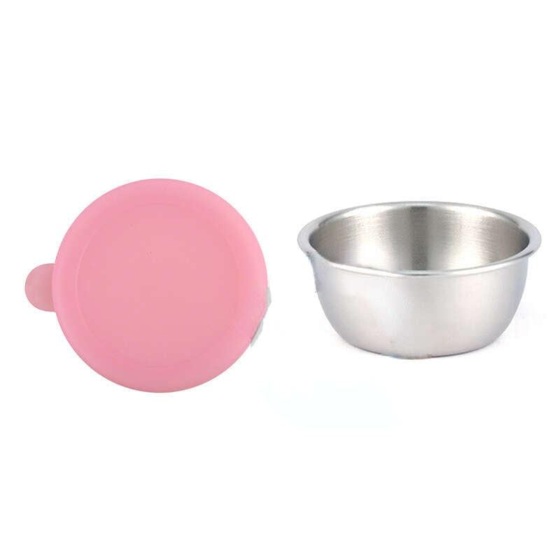 Set of 2 Stainless Steel Sauce Cups with Silicone Lid 50ML