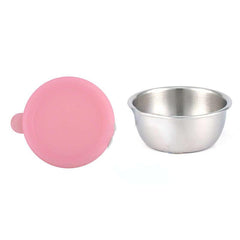 Set of 2 Stainless Steel Sauce Cups with Silicone Lid 50ML