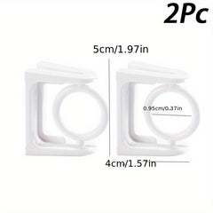 Telescopic Rotatable Ring Hooks Adhesive Sticky Hook Towel Rod F