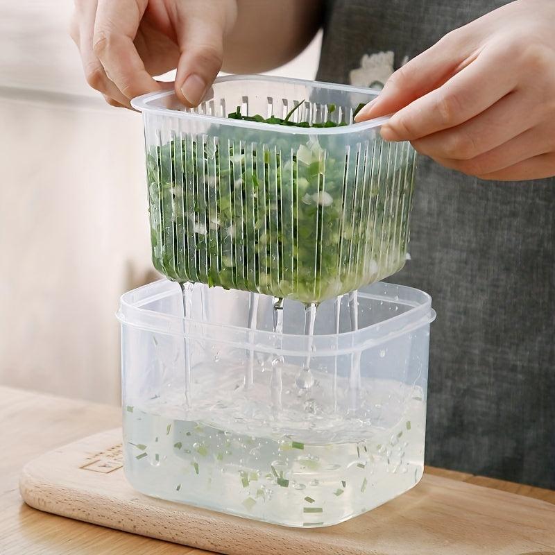 Detachable Refrigerator Storage Box with Lid - Fresh Keeping for Fruits