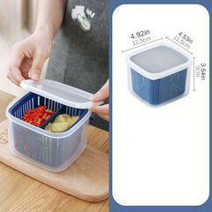 Detachable Refrigerator Storage Box with Lid - Fresh Keeping for Fruits