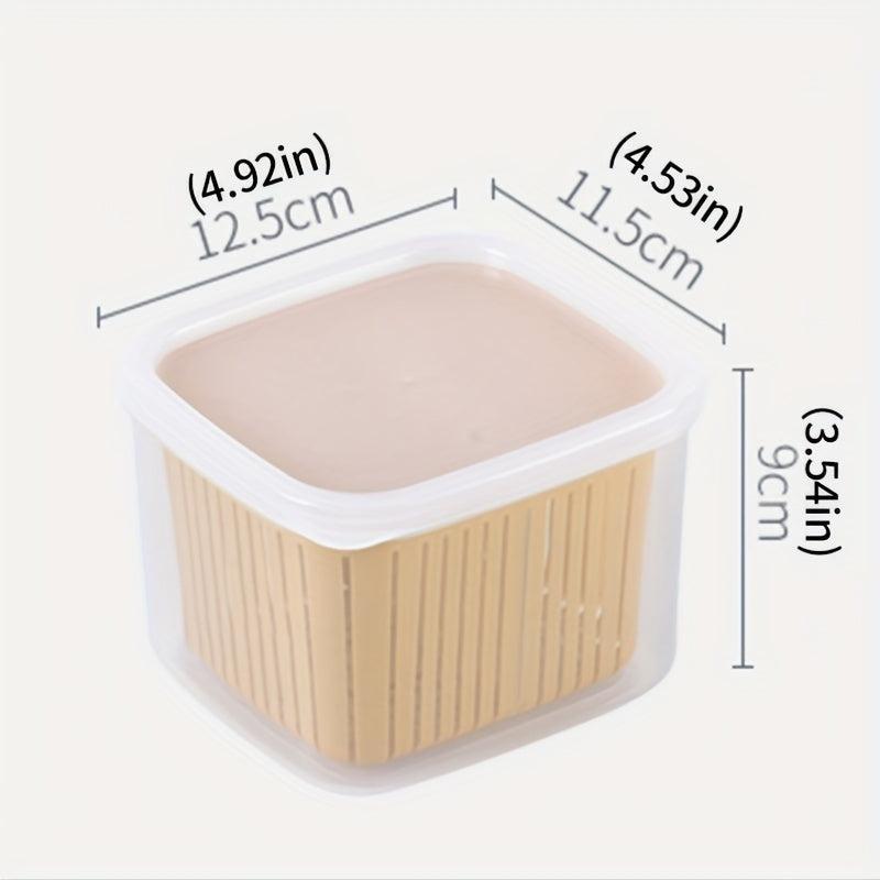 Detachable Refrigerator Storage Box with Lid - Fresh Keeping for Fruits