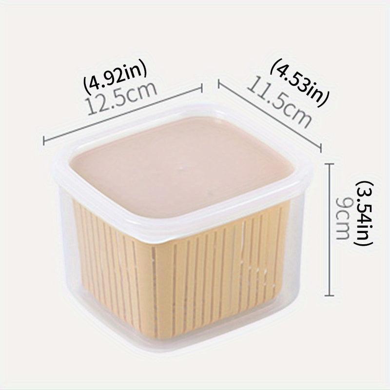 Detachable Refrigerator Storage Box with Lid - Fresh Keeping for Fruits