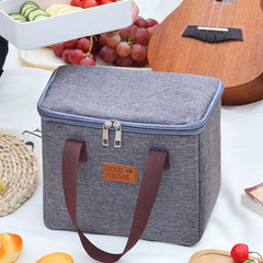 Waterproof Insulated Lunch Box Bag Portable Handbag for Picnic Camping