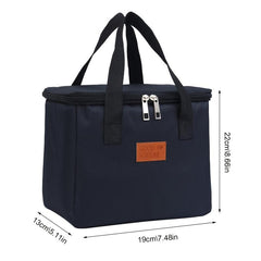 Waterproof Insulated Lunch Box Bag Portable Handbag for Picnic Camping