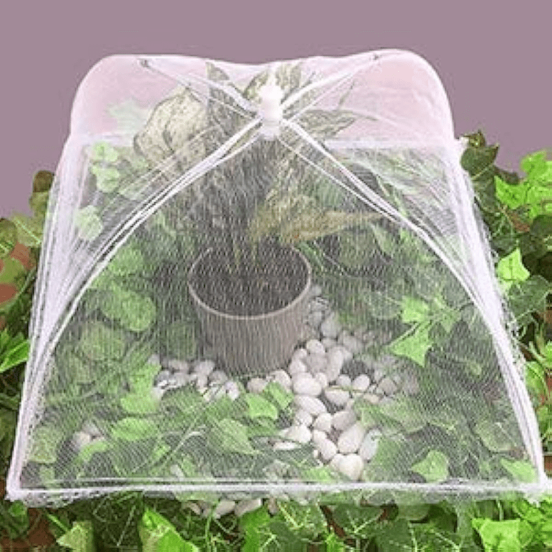6pcs Pop Up Food Cover Tent 43x43cm Reusable Outdoor Picnic Food Mesh