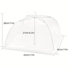 6pcs Pop Up Food Cover Tent 43x43cm Reusable Outdoor Picnic Food Mesh