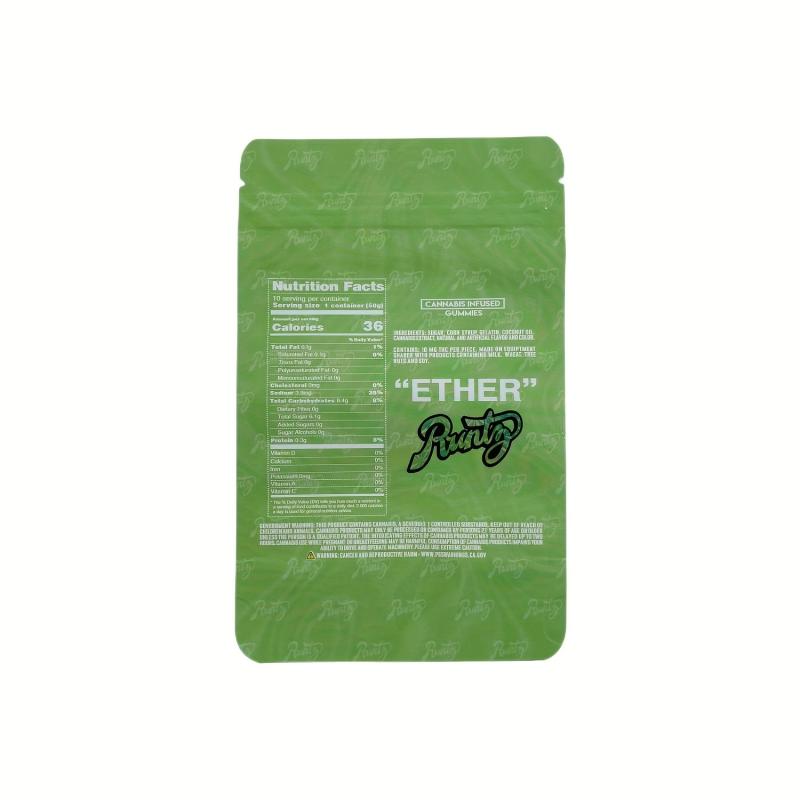 10 Pcs Green Resealable Bags for Snacks Nuts Seeds Candy Food Storage