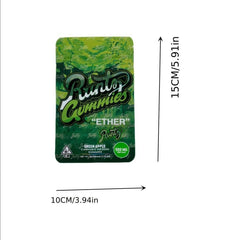 10 Pcs Green Resealable Bags for Snacks Nuts Seeds Candy Food Storage
