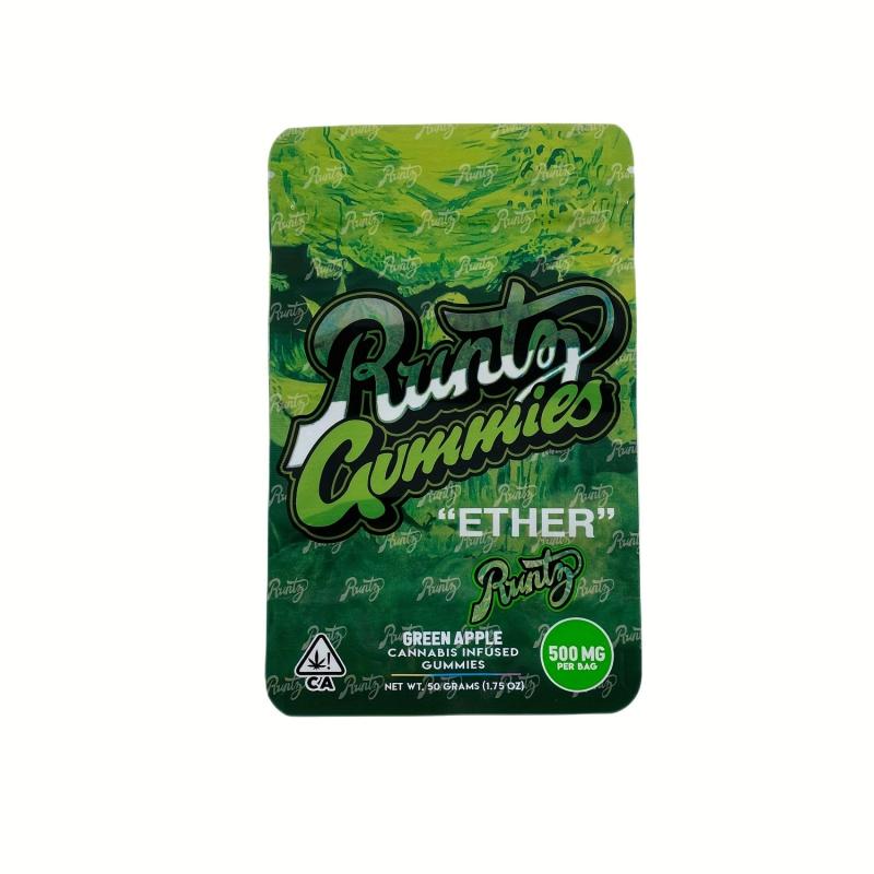 10 Pcs Green Resealable Bags for Snacks Nuts Seeds Candy Food Storage
