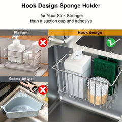 Sturdy Sink Sponge Holder: Rustproof & Durable