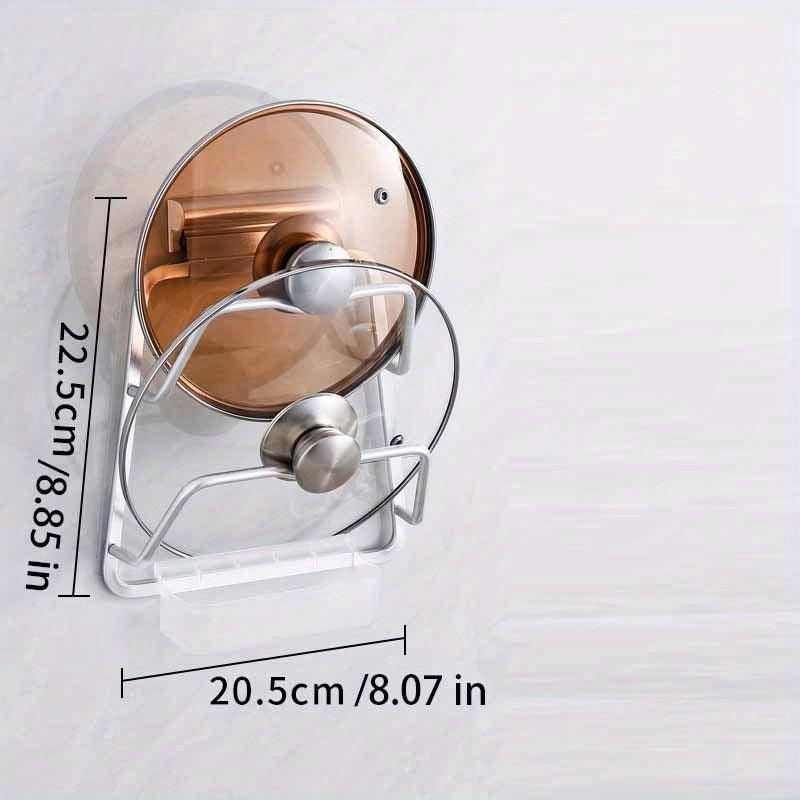 Wrought Iron Wall Mount Pot Lid Holder Tray Drip Tray Kitchen Storage Accessory
