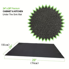 Waterproof Under Sink Mat 24x29 Prevents Leaks and Spills
