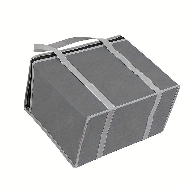 Foldable Reusable Insulated Grocery Bags with Zipper & Handles