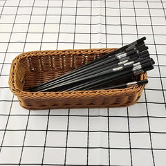 Rattan Woven Utensils Storage Basket for Home Kitchen Supplies