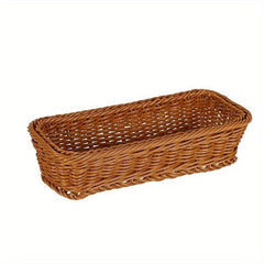 Rattan Woven Utensils Storage Basket for Home Kitchen Supplies