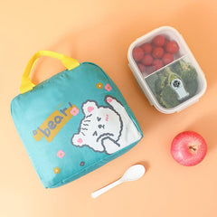 Outdoor Cartoon Insulated Lunch Bag Aluminum Film Oxford Cloth Lunch Box