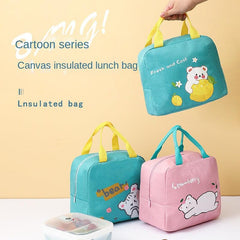 Outdoor Cartoon Insulated Lunch Bag Aluminum Film Oxford Cloth Lunch Box
