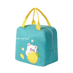 Outdoor Cartoon Insulated Lunch Bag Aluminum Film Oxford Cloth Lunch Box