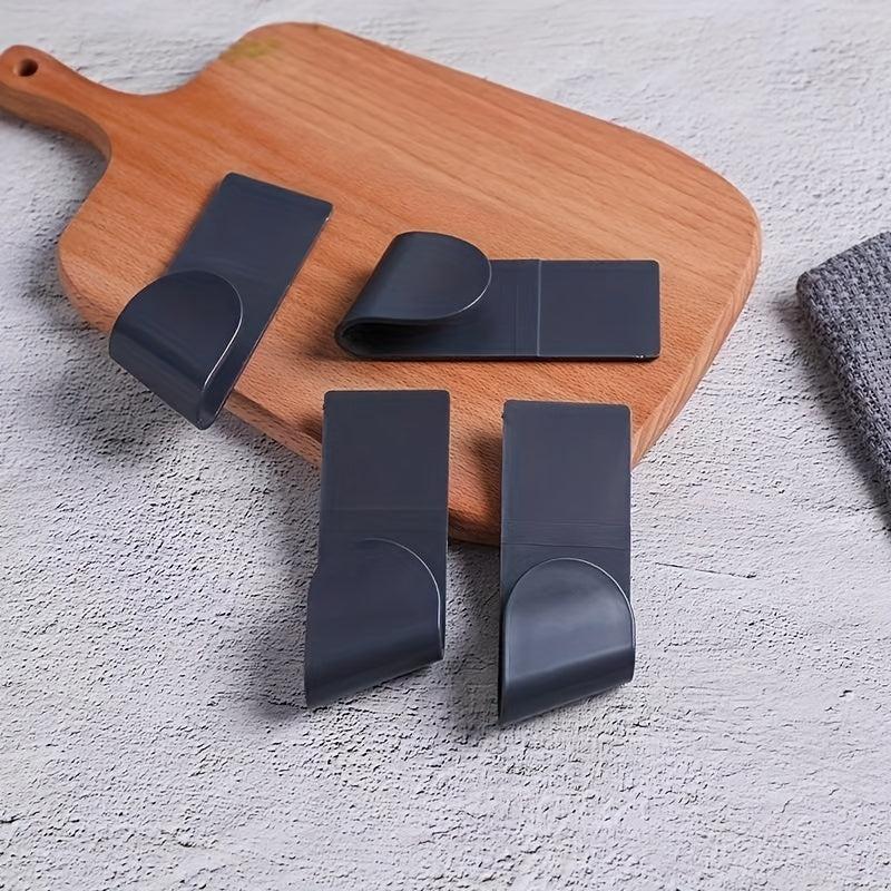 6pcs Pot Lid Rack Wall-Mounted Plate Storage Rack Kitchen Organizer