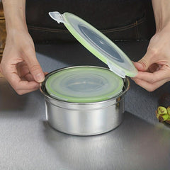3pcs Stainless Steel Buckle Cover Freshkeeping Box