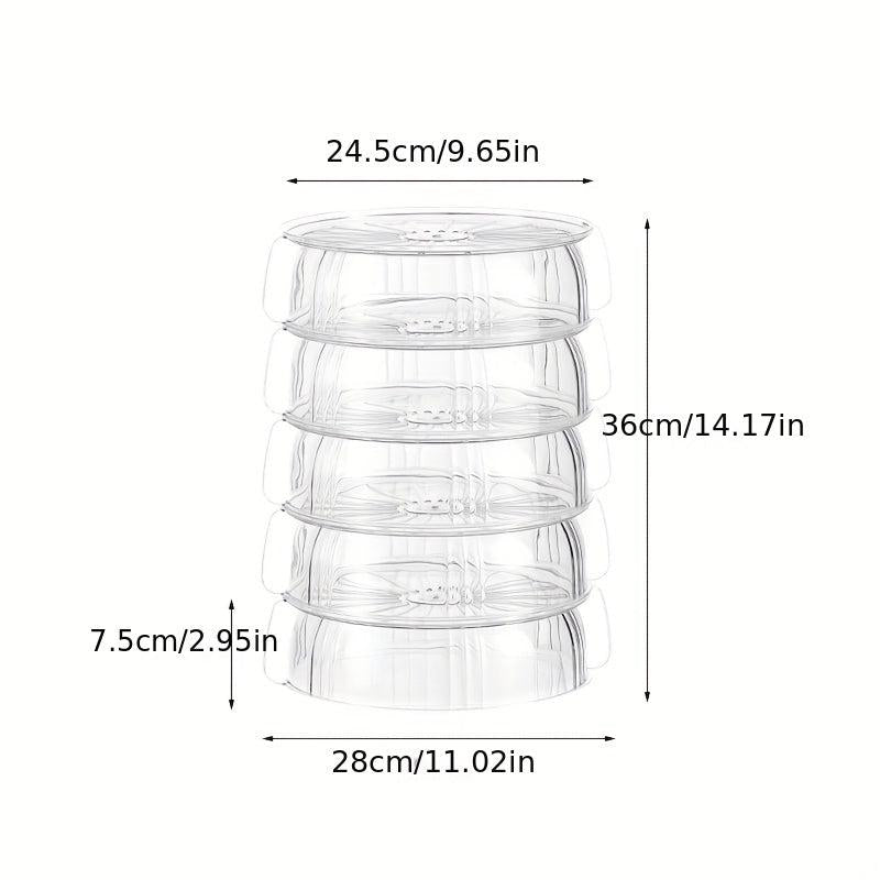 Transparent Food Cover for Kitchen Insulation - Household Storage Accessories
