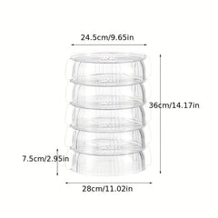 Transparent Food Cover for Kitchen Insulation - Household Storage Accessories