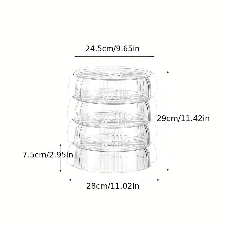 Transparent Food Cover for Kitchen Insulation - Household Storage Accessories